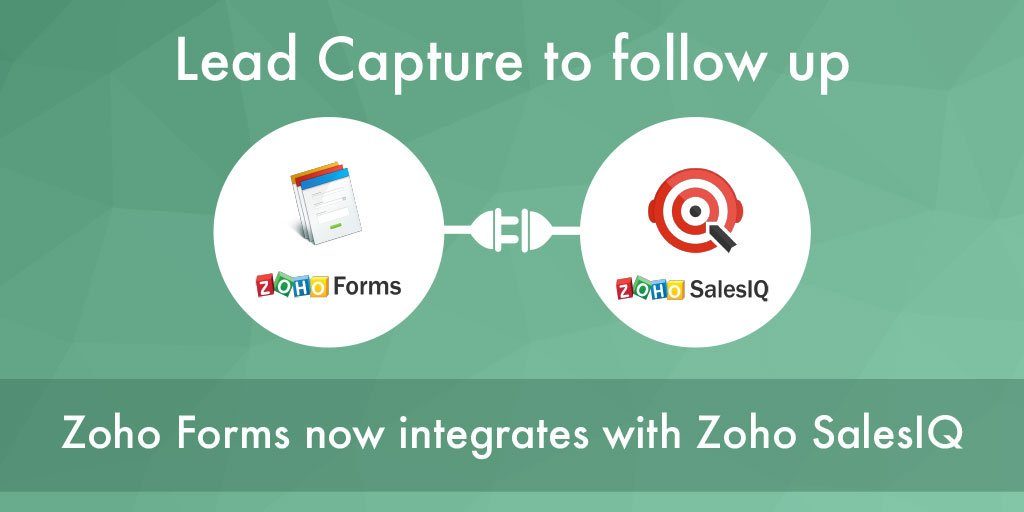 How to integrate Zoho Sales IQ with Zoho CRM for new leads via Zoho Forms - Blog -  - salesiq and zoho forms