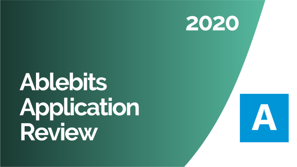 Ablebits Application Review 2020