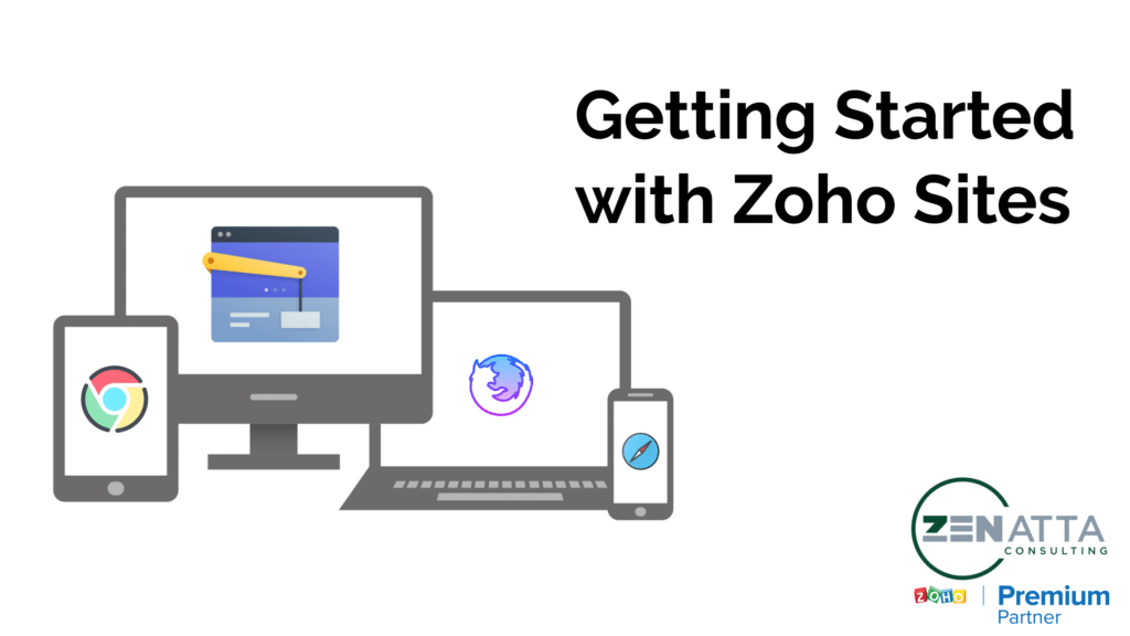 Getting started with zoho sites