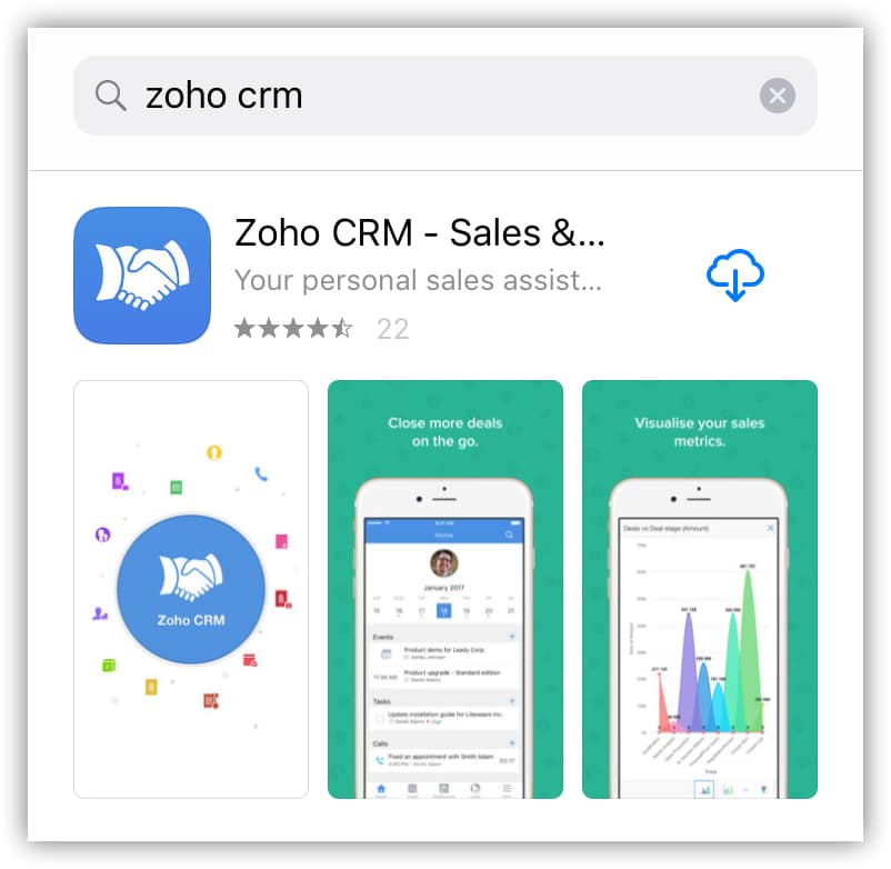Zoho CRM Mobile App Download