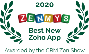 Best new application was awarded to zoho bigin on the 2020 zenmys by the crm zen show