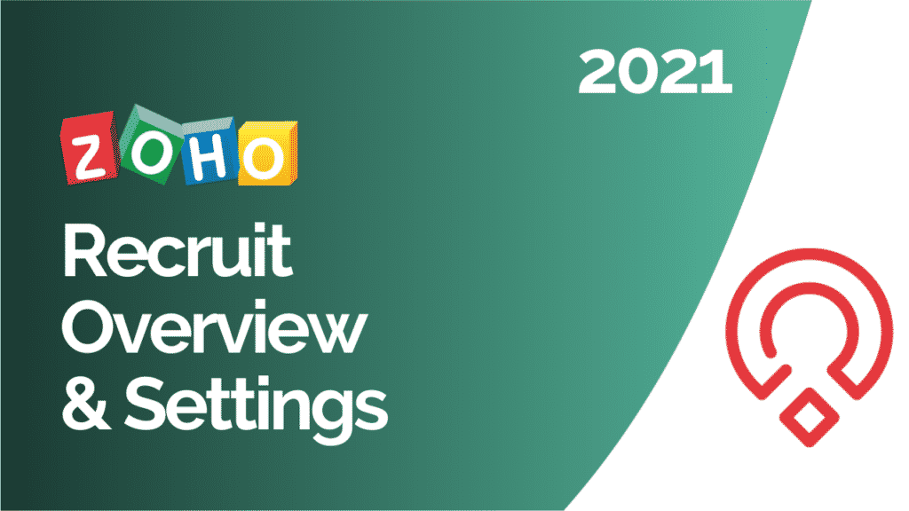 training video of the overview and settings in zoho recruit