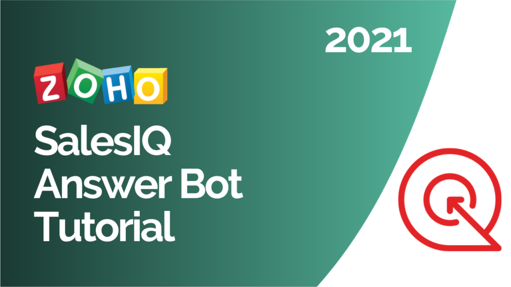 training video of the answer bot tutorial in zoho sales iq