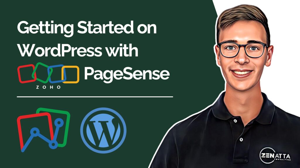 Getting Started on WordPress with Zoho PageSense youtube video thumbnail