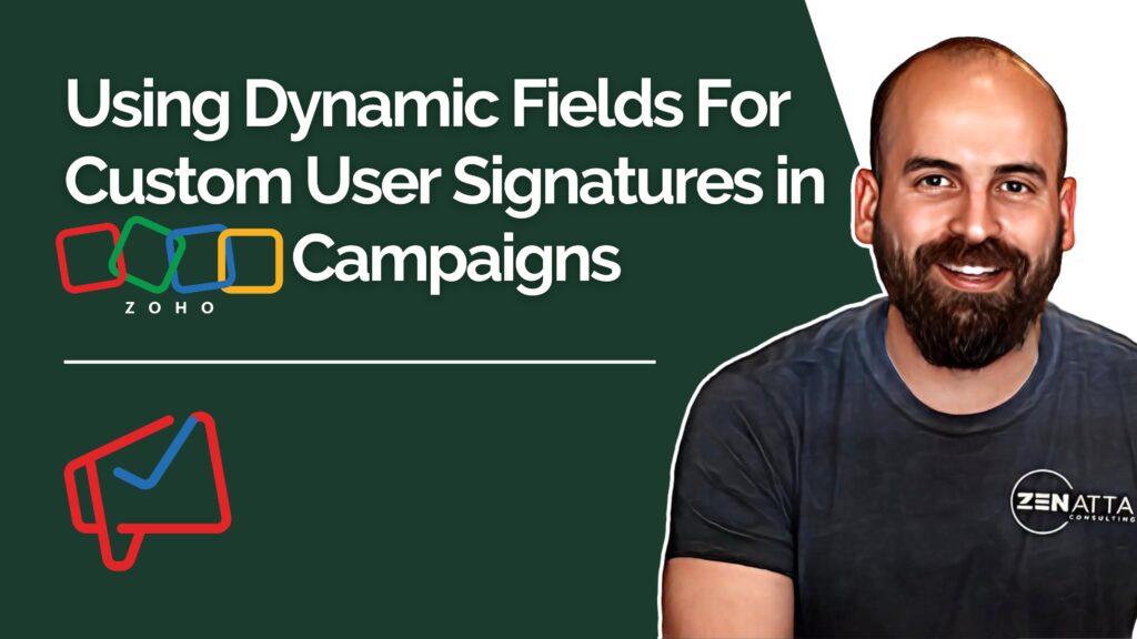 Using Dynamic Fields In Zoho Campaigns For Custom User Signatures youtube video thumbnail