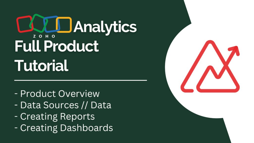 Zoho Analytics Full Product Tutorial youtube video thumbnail