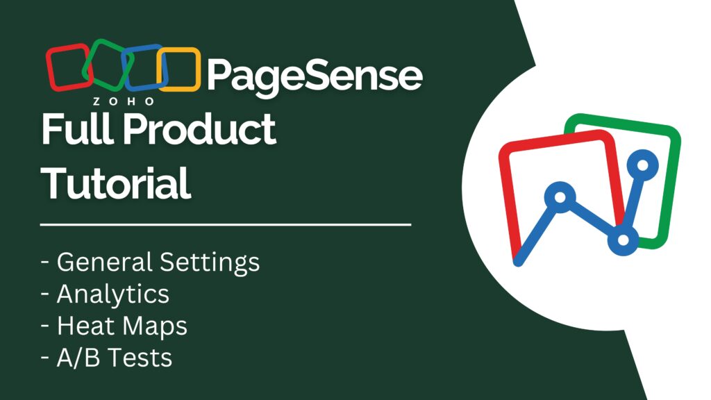 Zoho PageSense Full Product Tutorial youtube video thumbnail