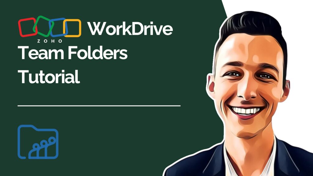Zoho WorkDrive Team Folders Tutorial youtube video thumbnail