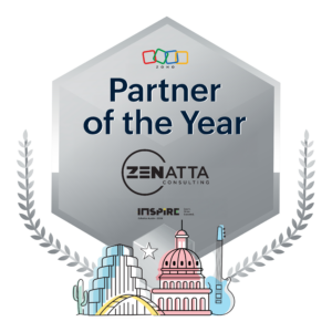 Zoho Partner of the Year award badge