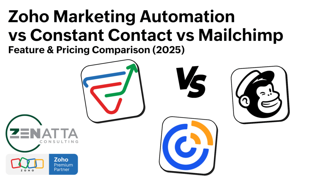 Zoho Marketing Automation vs Constant Contact vs Mailchimp: Feature & Pricing Comparison (2025) - Uncategorized - - Zoho MA vs CC vs MC