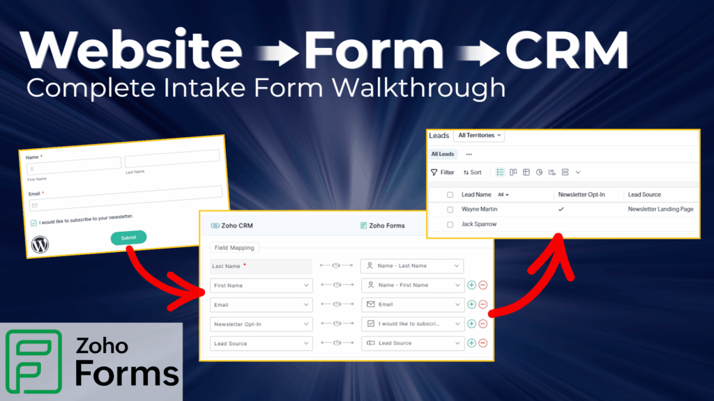 Zoho Forms Intake Tutorial