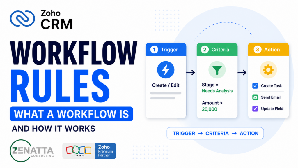 Zoho CRM Workflow Rules: What a Workflow Is and How It Works - Uncategorized -  - workflow rules