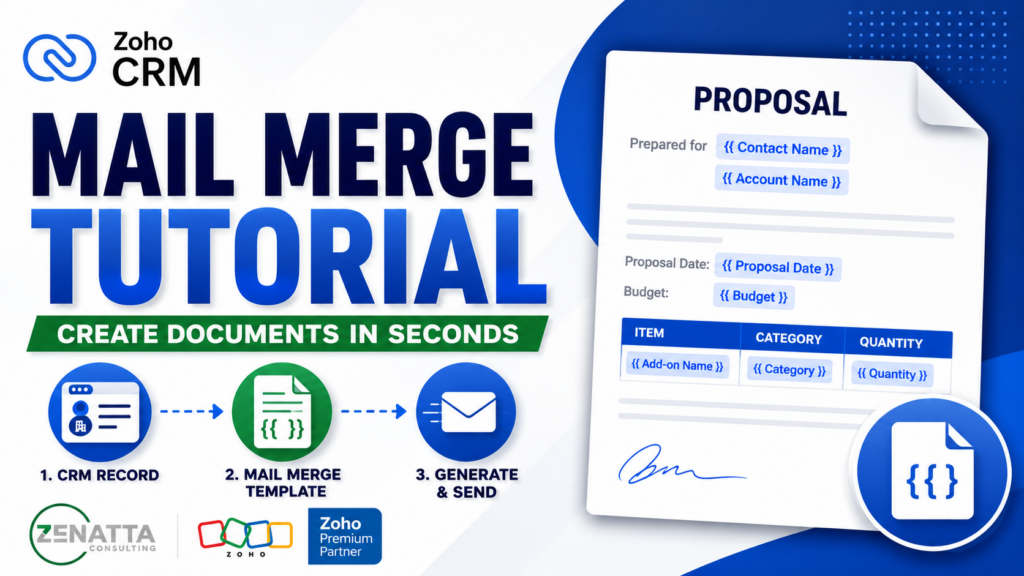 How to Set Up Mail Merge and Document Automation in Zoho CRM - Uncategorized - - mail merge